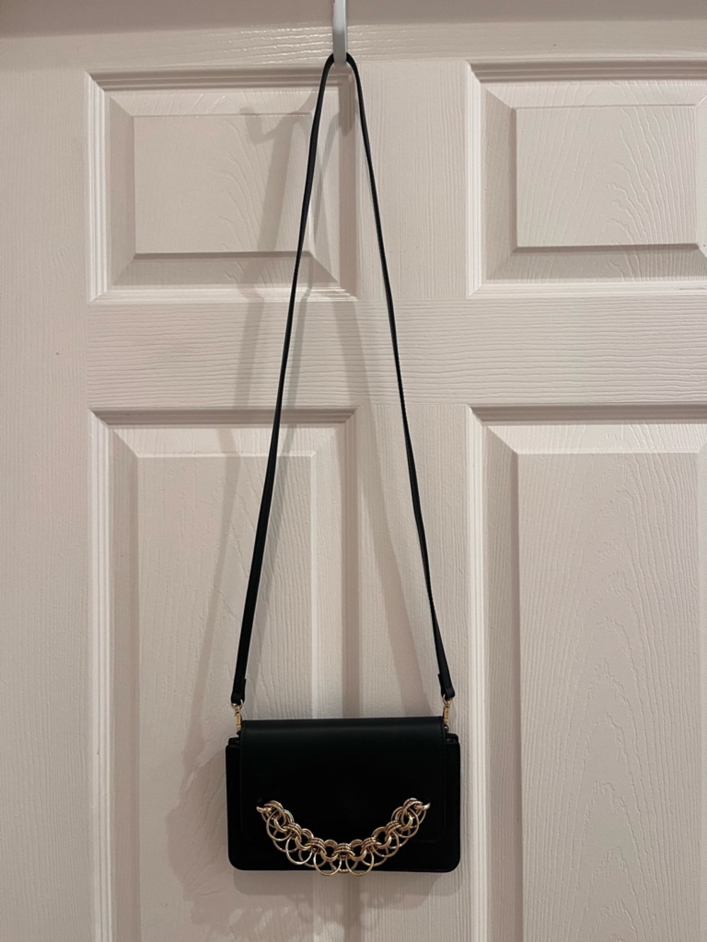 Chloe Drew Bijou Black Crossbody Clutch